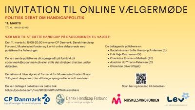 Invitation til V&aelig;lgerm&oslash;de